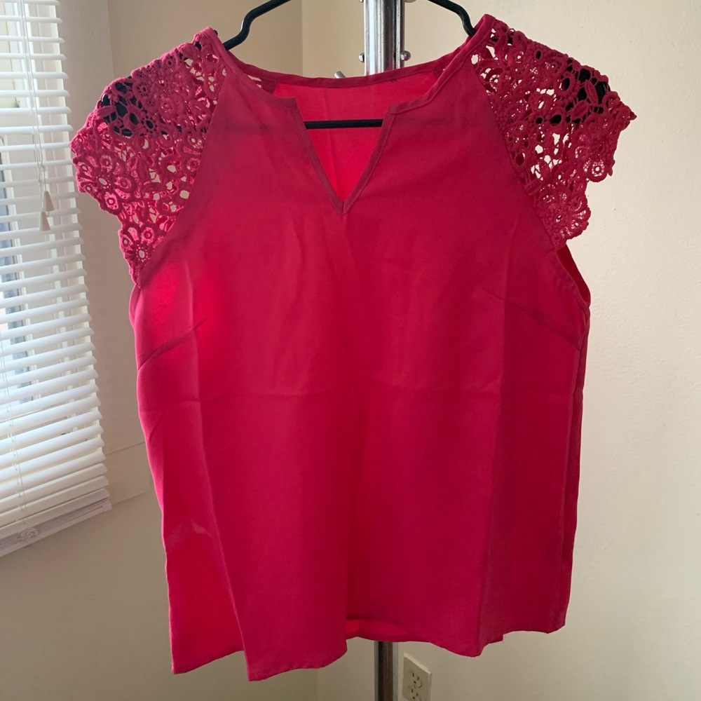 Pink blouse from Amazon